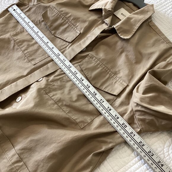 MATIN Women’s Khaki Cargo Utility JACKET Size 8 MADE In AUSTRALIA Preowned - Picture 13 of 13